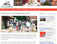 Tablet Screenshot of marienthal.de